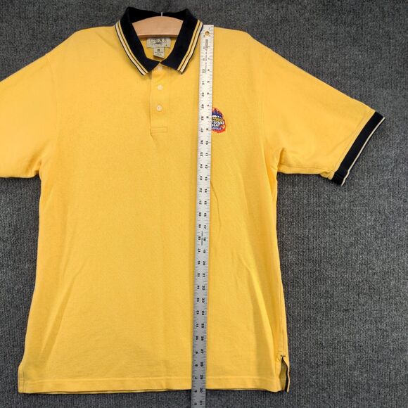 NCAA Men's 2000 Final Four Indianapolis Polo Shirt Yellow Medium Vintage Logo - Picture 13 of 15